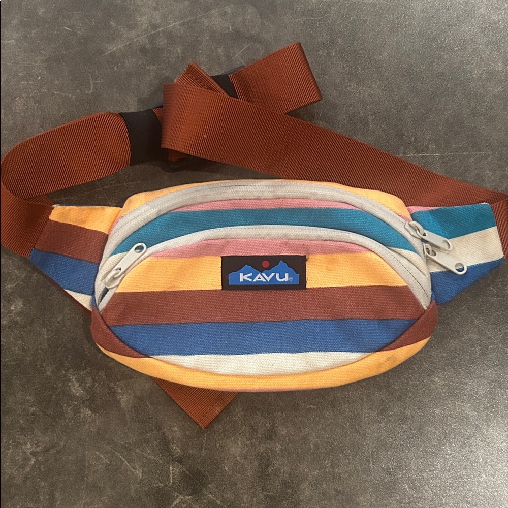 KAVU Striped Belt Bag